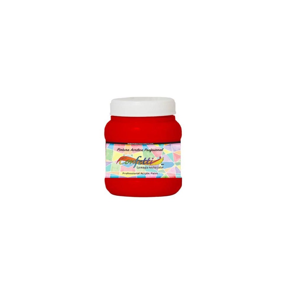 PINTURA ACRILICA CONFETTI 100ML. ROJO 144 C.12