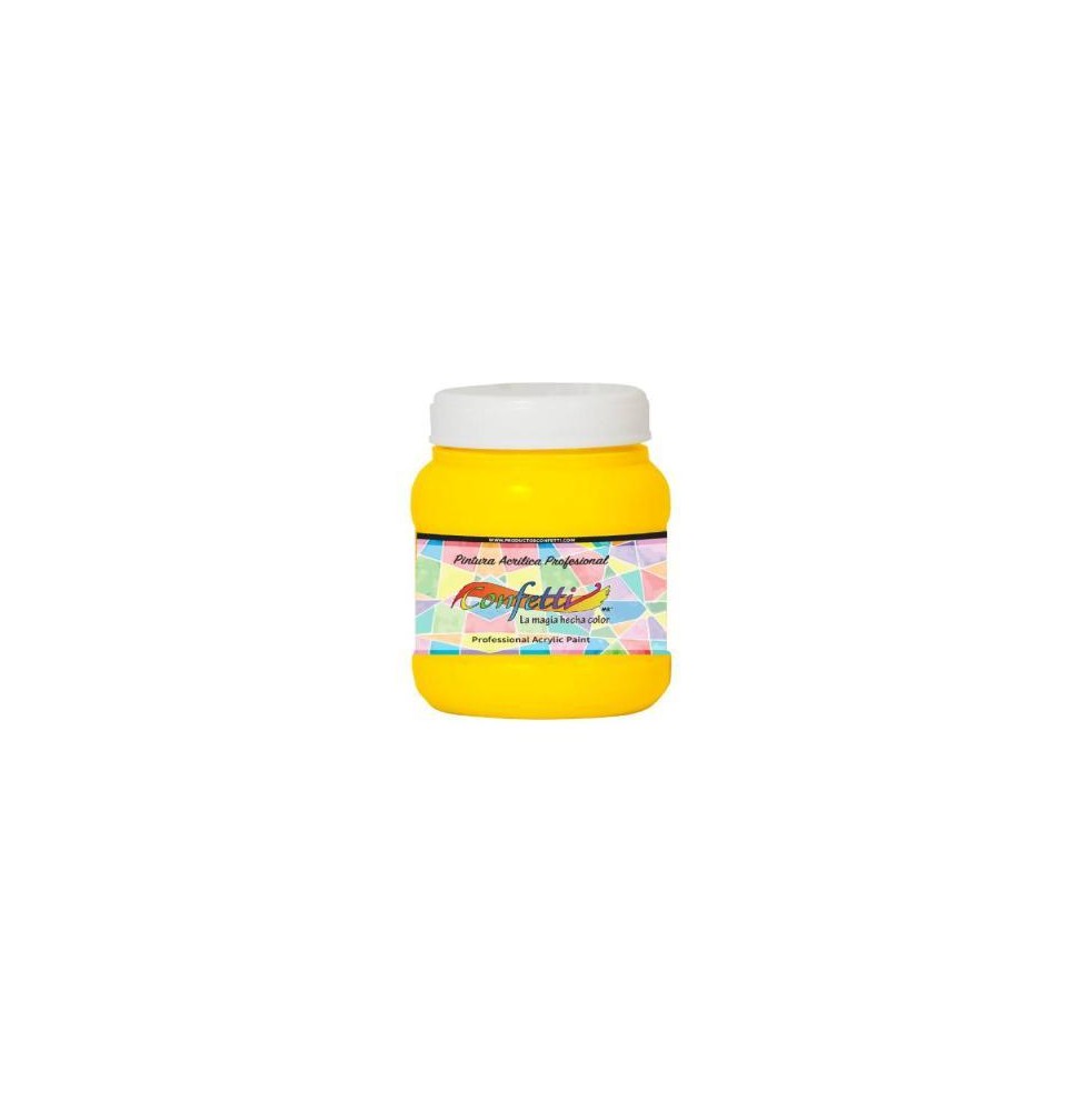 PINTURA ACRILICA CONFETTI 100ML. AMARILLO 111 C.12
