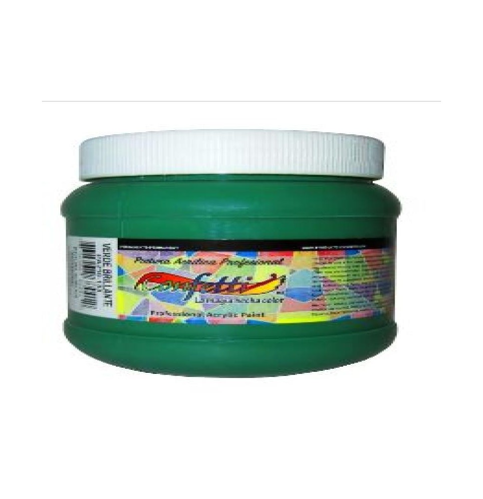 PINTURA ACRILICA CONFETTI 250ML. VERDE BRILLANTE 133 C.6