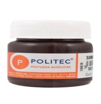 PINTURA ACRILICA POLITEC 30ML. SOMBRA CAFE 304 E15 C.90