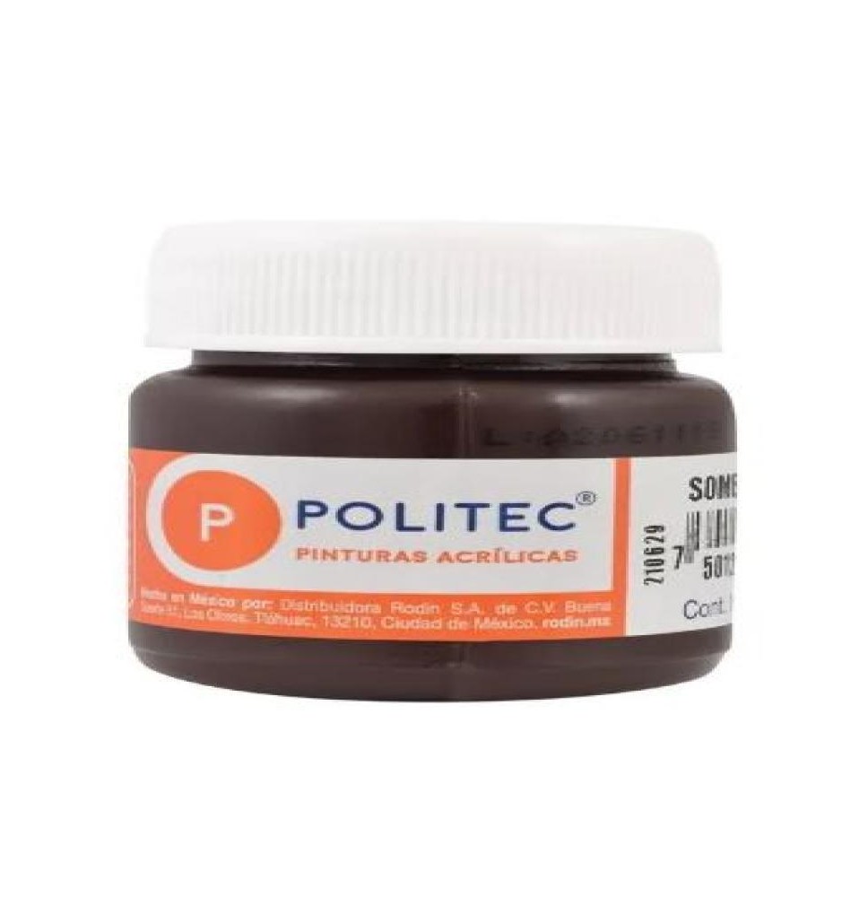 PINTURA ACRILICA POLITEC 30ML. SOMBRA CAFE 304 E15 C.90