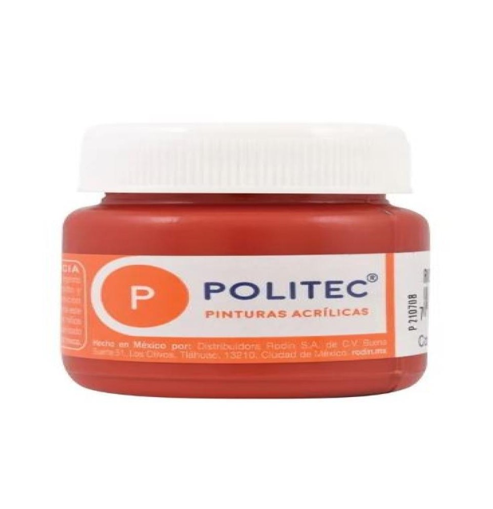 PINTURA ACRILICA POLITEC 30ML. ROJO TOLUIDINO 309 E15 C90