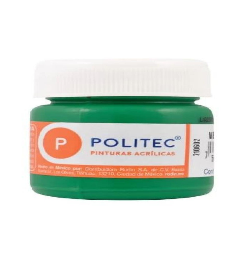 PINTURA ACRILICA POLITEC 30ML. VDE. CLARO 312 E.15 C.90