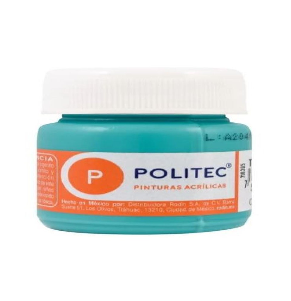 PINTURA ACRILICA POLITEC 30ML. TURQUESA 324 E.15 C.90