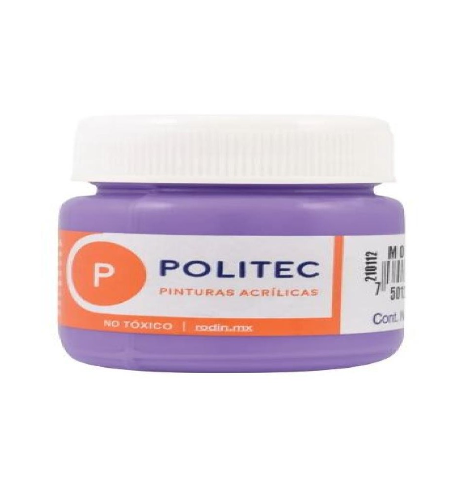 PINTURA ACRILICA POLITEC 30ML. MORADO 334 E.15 C.90