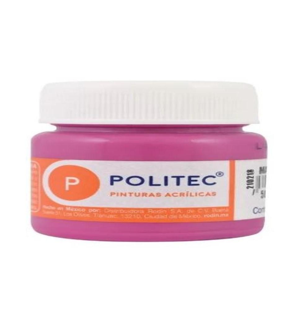 PINTURA ACRILICA POLITEC 30ML. MAGENTA 342 E.15 C.90