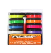 PINTURA ACRILICA POLITEC C12 FRASC.CPINCEL FLUOREC. C60