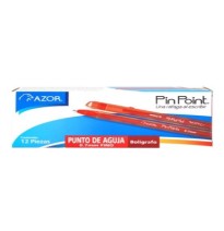 BOLIGRAFO PIN POINT AZOR 0.7MM CUERPOTAPA ROJO E.12 C.360