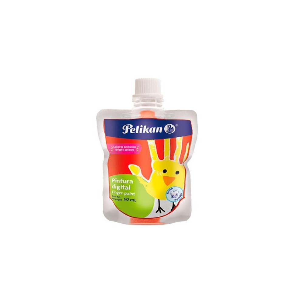 PINTURA DIGITAL PELIKAN 60ML. ROJO C60