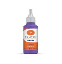 PINTURA TEXTIL CLASICA 30ML POLITEC MORADO 614 E12 C240