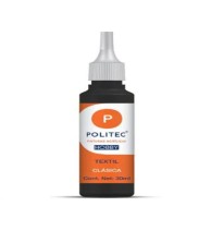 PINTURA TEXTIL CLASICA 30ML POLITEC NEGRO 625 E12 C240