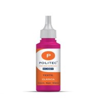 PINTURA TEXTIL CLASICA 30ML POLITEC ROSA 635 E12 C240