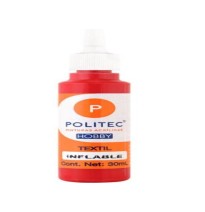 PINTURA TEXTIL INFLABLE 30ML POLITEC ROJA 408 E12 C240