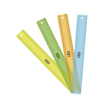 REGLA PLAST. FLEXIBLE 30CM IKW COL. NEON 626 E.24 C.240