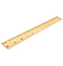 REGLA MADERA 30 CM. BACO CGRAD. C25