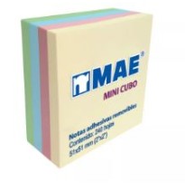 NOTAS ADH MAE 2X2 21204 MINI CUBO 240H PASTEL
