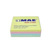 NOTAS ADH MAE 2X2 21204 MINI CUBO 240H PASTEL