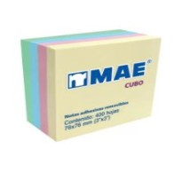 NOTAS ADH MAE 3X3 21013 CUBO 400H PASTEL