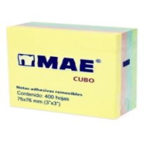 NOTAS ADH MAE 3X3 21013 CUBO 400H PASTEL
