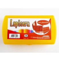 CAJA LAPICERA CGIOSER PLAST. JANEL 21X12X6 AMARILLO C.56