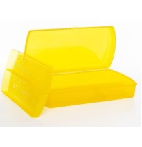 CAJA LAPICERA CGIOSER PLAST. JANEL 21X12X6 AMARILLO C.56