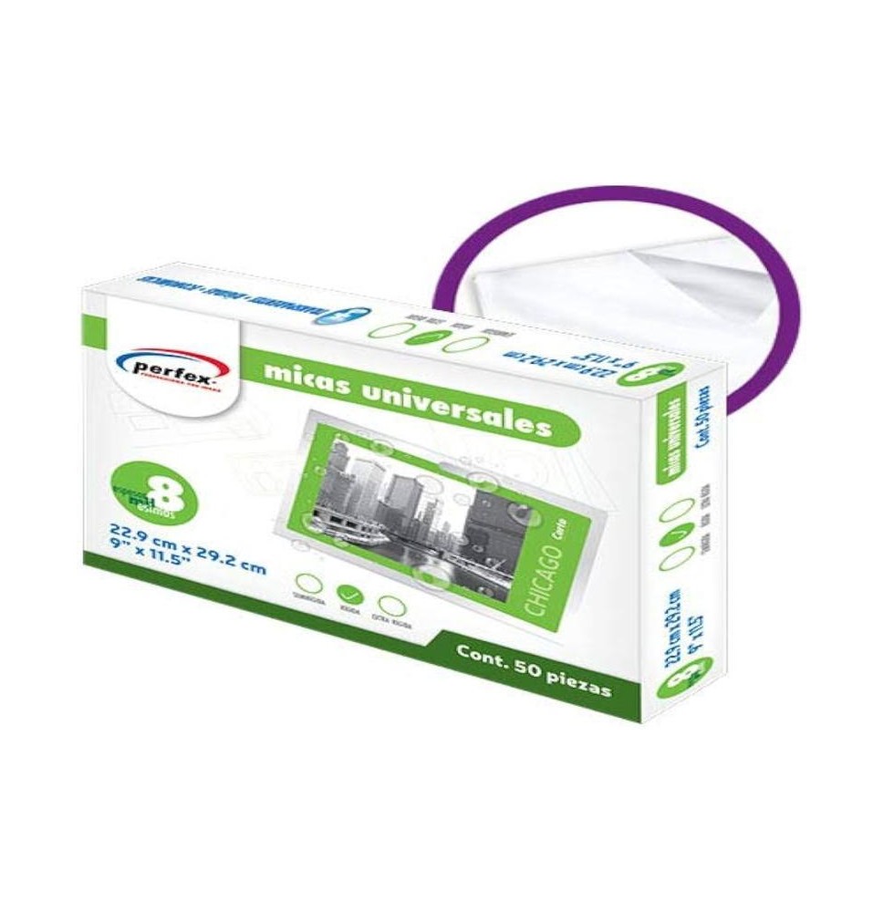 MICA TERMICA CTA. 229X292 MM 8 MIL. PERFEX E.50C.250
