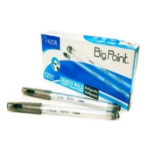 BOLIGRAFO BIG POINT 1.2MM NEGRO AZOR E12 C360
