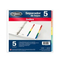 SEPARADOR NUM. CTA. 5 DIV. INDEX WILSON VCOL. P-1345 C24