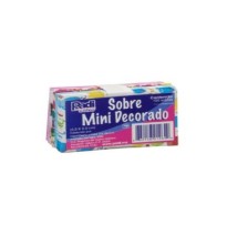 SOBRE BOND DECORADO MINI PADI 5.5X9CM PAQ.C100 PZ. E.180
