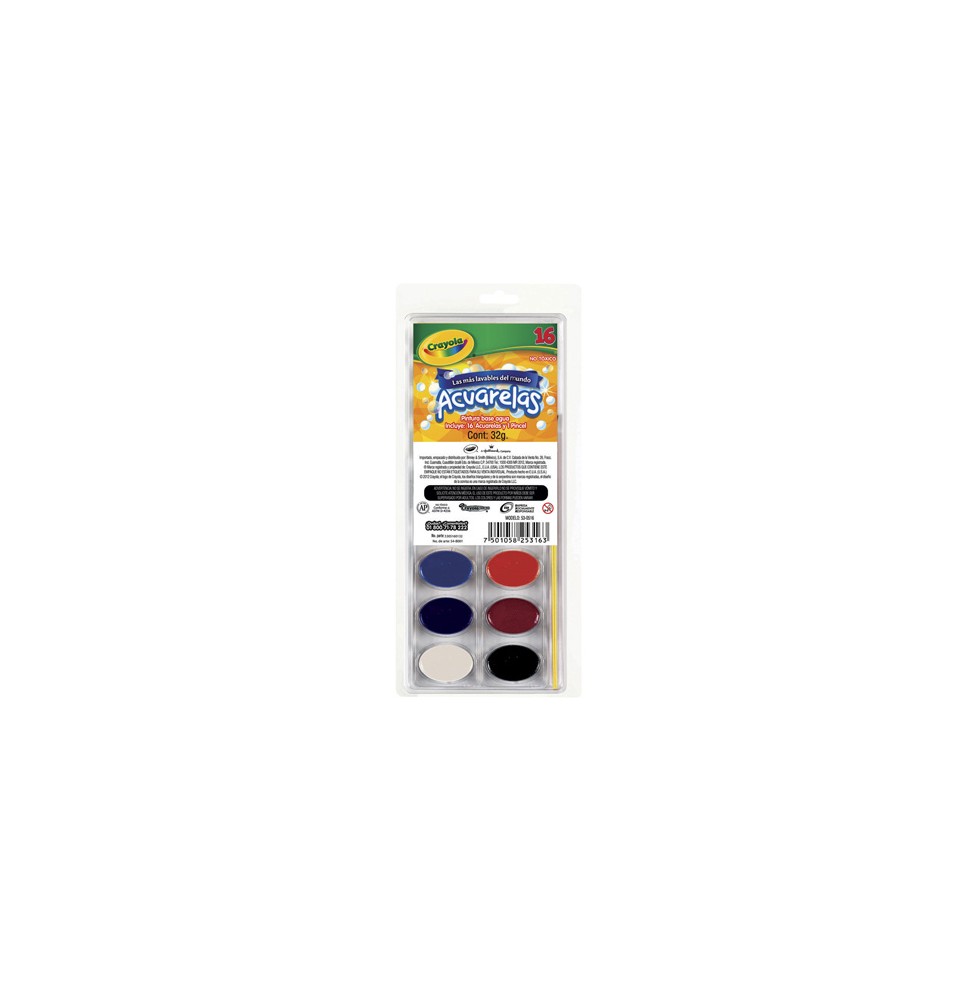 ACUARELA EST.C16 CRAYOLA LAVAB. 530516 C.24