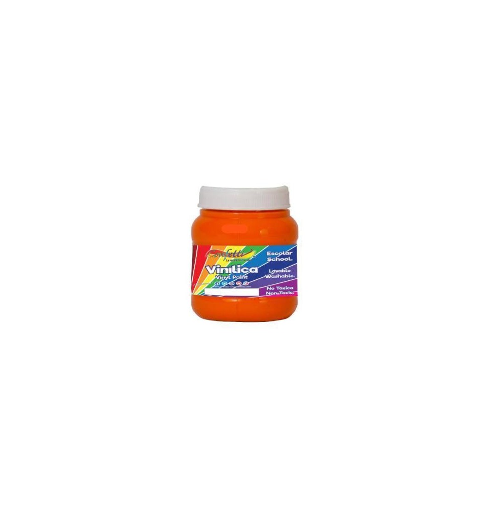 PINTURA VINILICA 100ML CONFETTI NARANJA C.12