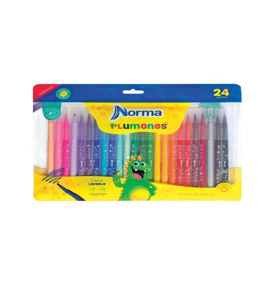 MARCADOR AGUA DELG. LAVABLE BOL.C24 588631 NORMA C.24