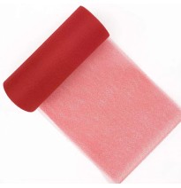 TULLE LISO ROLLO 15X22.86M. ROJO E12 C96