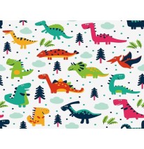 PAPEL COUCHE DINOSAURIO DIPAK 50X70 E.25 C.500