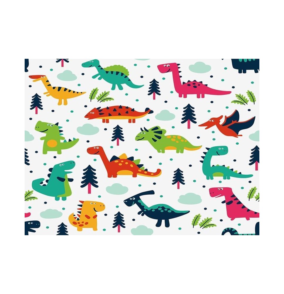 PAPEL COUCHE DINOSAURIO DIPAK 50X70 E.25 C.500