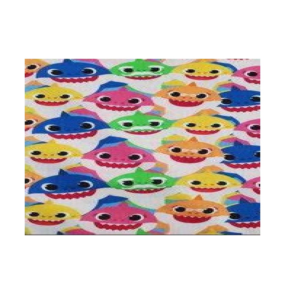 PAPEL COUCHE BABY SHARK GRANM 50X70 CM. E.25 C.1000