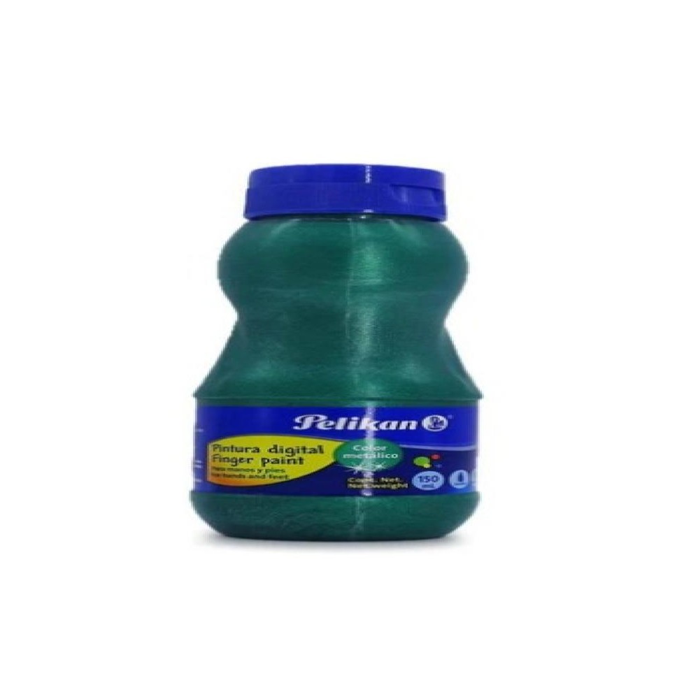PINTURA DIGITAL PELIKAN 150ML. VERDE METALICO C12