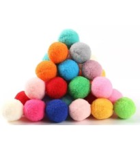 POMPON BOLITAS SUAVES COL. SURT. C100 PZAS MAE POM25 C100