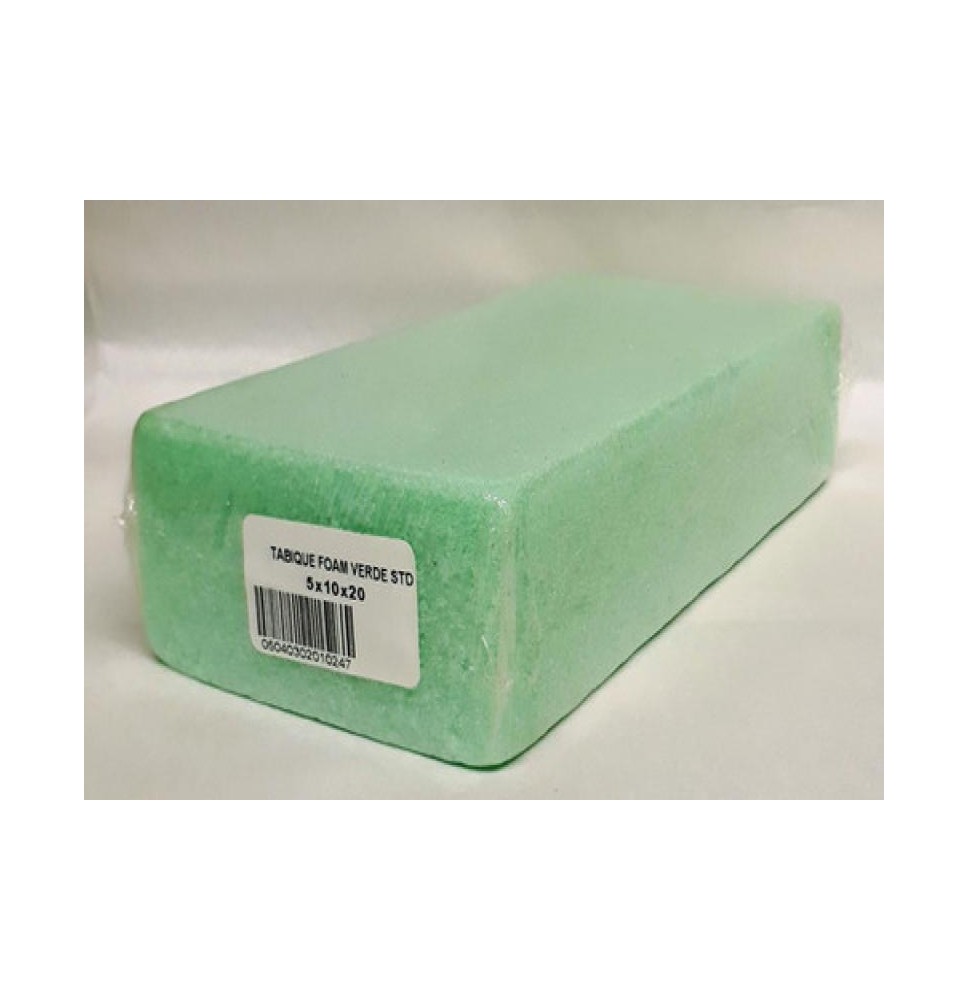 TABIQUE DE FOAMI 5X10X20 VDE PISTACHE CONFETTI C40