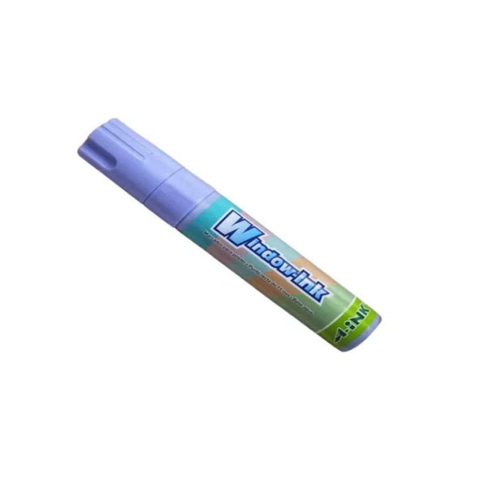 MARCADOR PVIDRIO EX. GRUESO WINDOW-INK LILA PASTEL12360