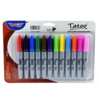 MARCADOR PERM. DELG. TATTO P.F. BL.C12 COL.SURTIDOS C20