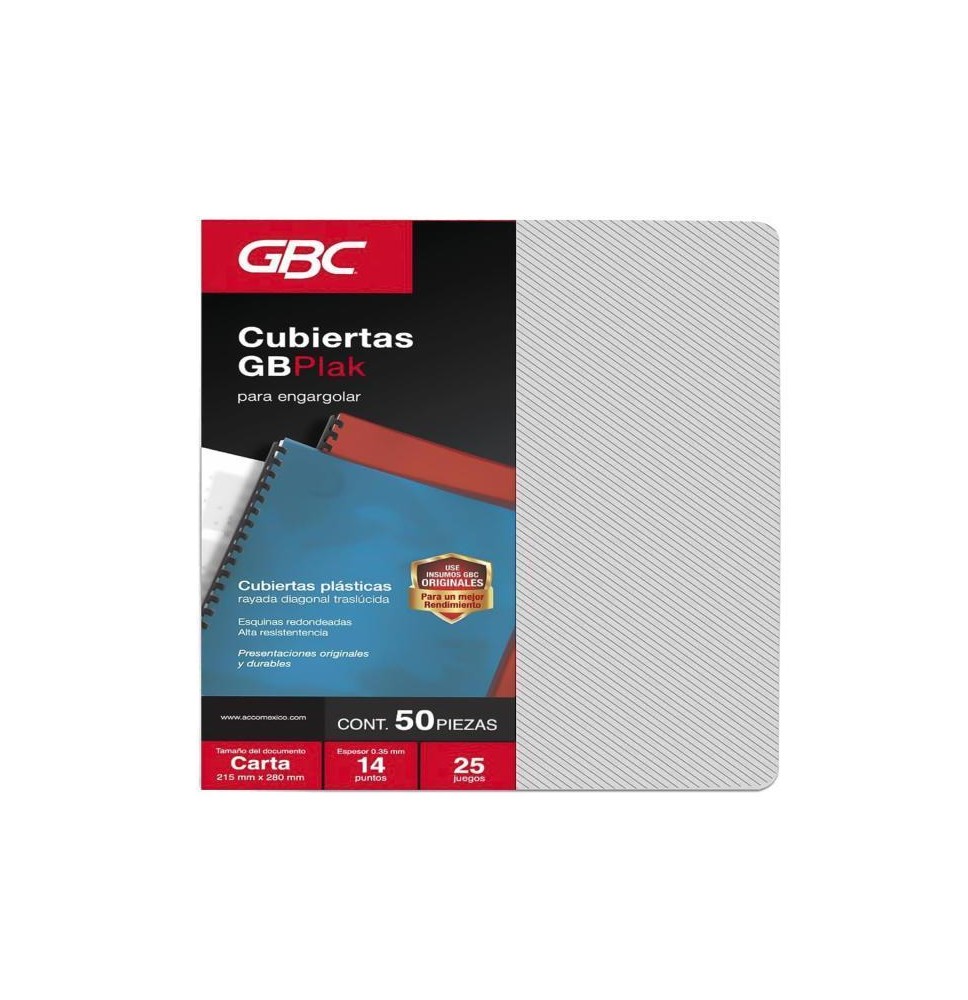 CUBIERTA CTA. ESTRIADA GBC HUMO P3559 E25 C250