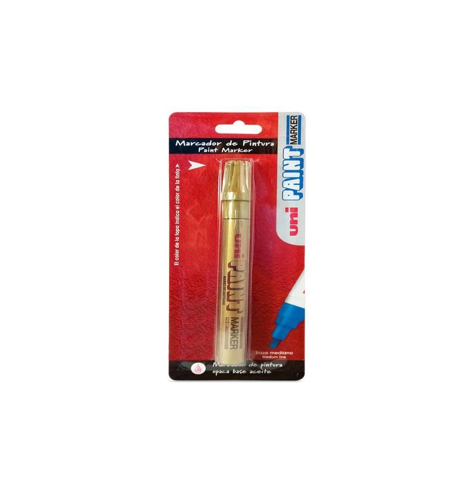 MARCADOR PERM. DELG. UNI-PAINT PX20 PRED. DORADO E12144