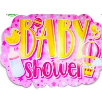 LETRERO BABY SHOWER MEGA NIÑA 2026 PADI BOLSA C1 PZA. E25