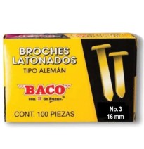 BROCHE ALEMAN 3 BACO CAJA C100 C.50