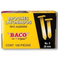 BROCHE ALEMAN 5 BACO CAJA C100 C.25