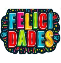 LETRERO MEGA FELICIDADES 2366 PADI BOLSA C1 PZA. E. 25