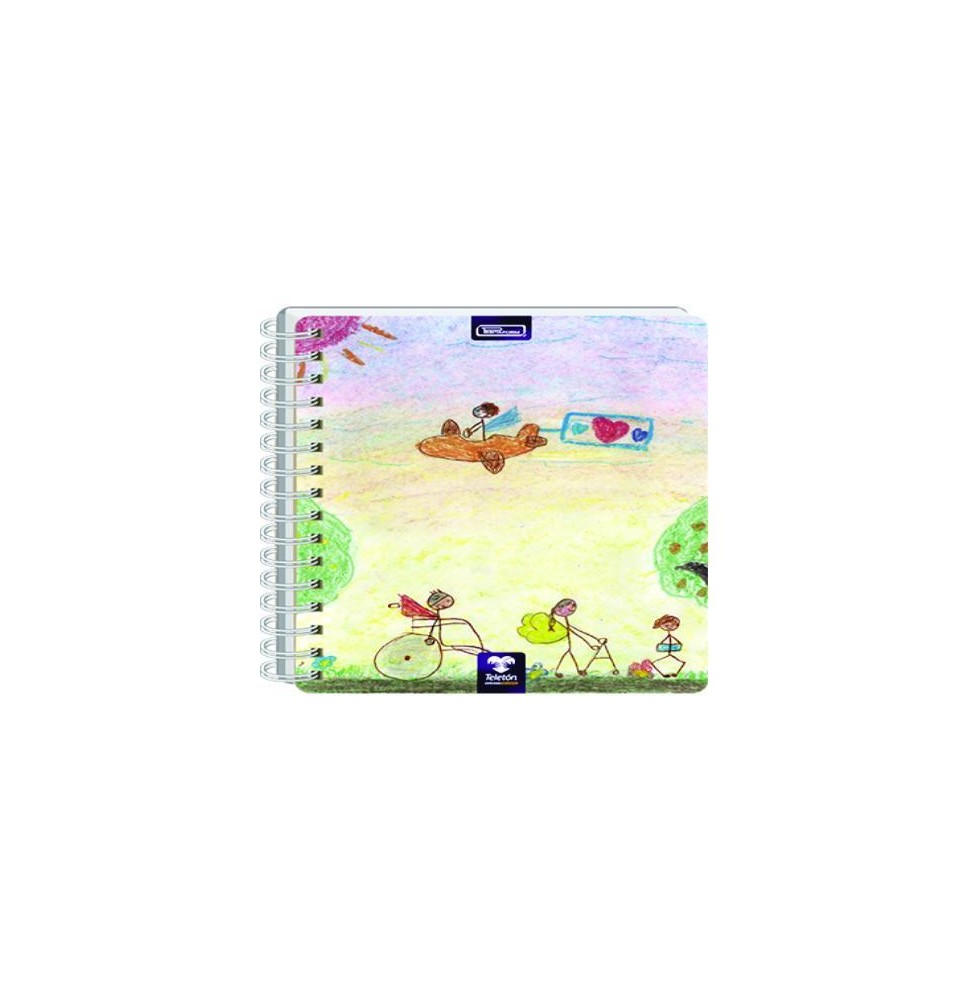 CUADERNO BOOK TELETON RAYA 100H P.DURA C.12