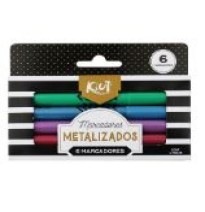 MARCADORES METALIZADOS PUNTA FINA KIUT 549016 C6 C12