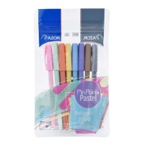 BOLIGRAFOS PIN POINT AZOR PASTEL BL. C8 C24